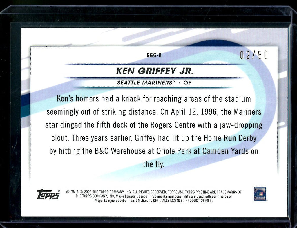 2023 Topps Prestine Ken Griffey Jr. Going Going Gone Gold /50 Mariners