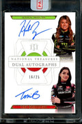 2022 Panini National Treasures NASCAR Haile Deegan/Toni Breidinger Dual Auto /25 NASCAR