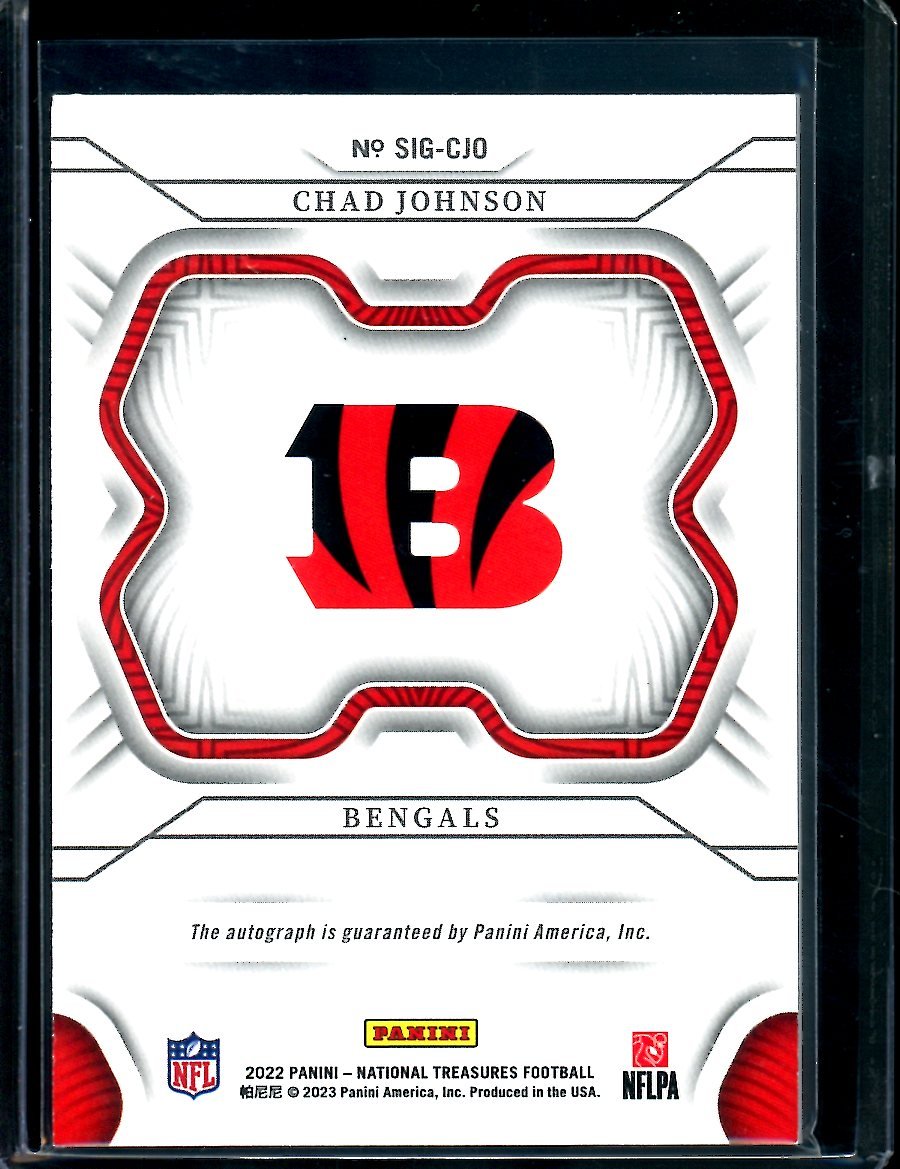 2022 Panini National Treasures Chad Johnson Auto /49 Bengals