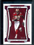 2022 Panini National Treasures Jerry Rice Purple /49 49ers