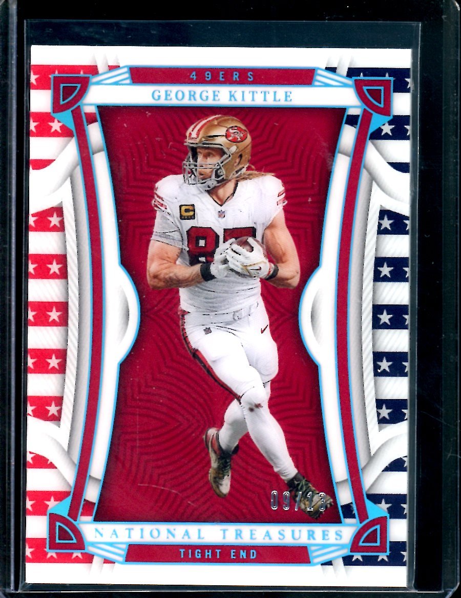 2022 Panini National Treasures George Kittle Starts & Stripes /13 49ers