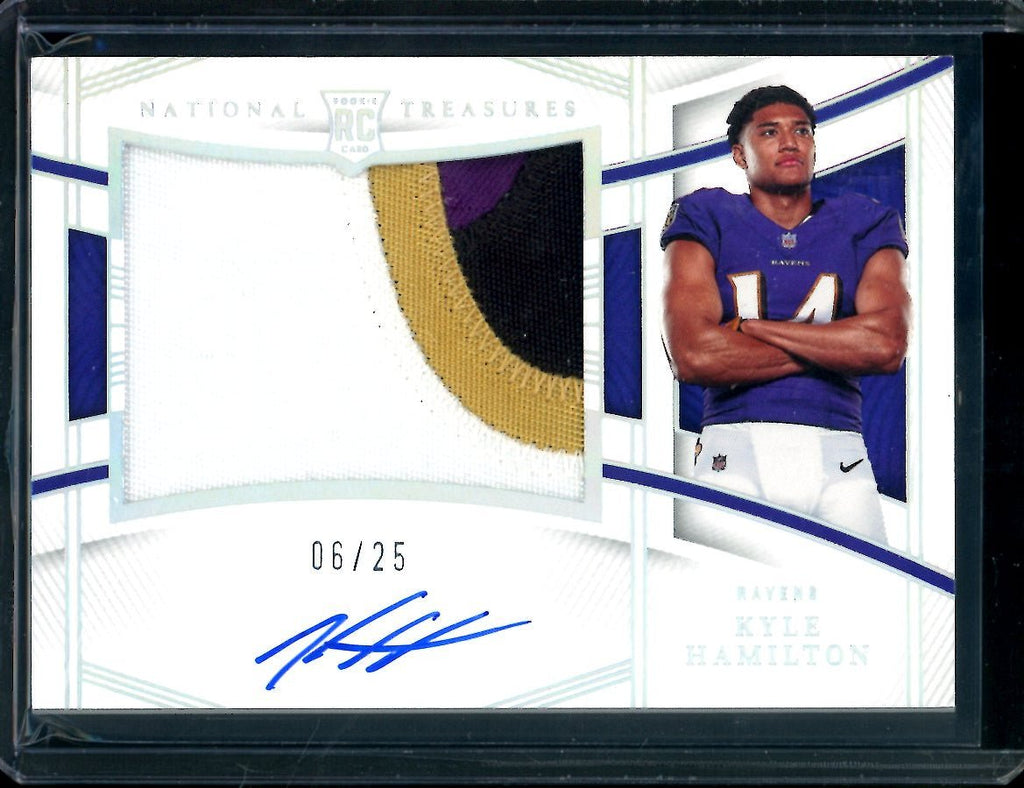 2022 Panini National Treasures Kyle Hamilton Rookie RPA /25 Ravens