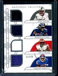 2022 Panini National Treasures Josh Jacobs/Derrick Henry/Nick Chubb/Saquon Barkley Quad Patch /99