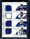 2022 Panini National Treasures Lawrence Taylor/Harry Carson/Carl Banks/Pepper Johnson Quad Patch /99 Giants