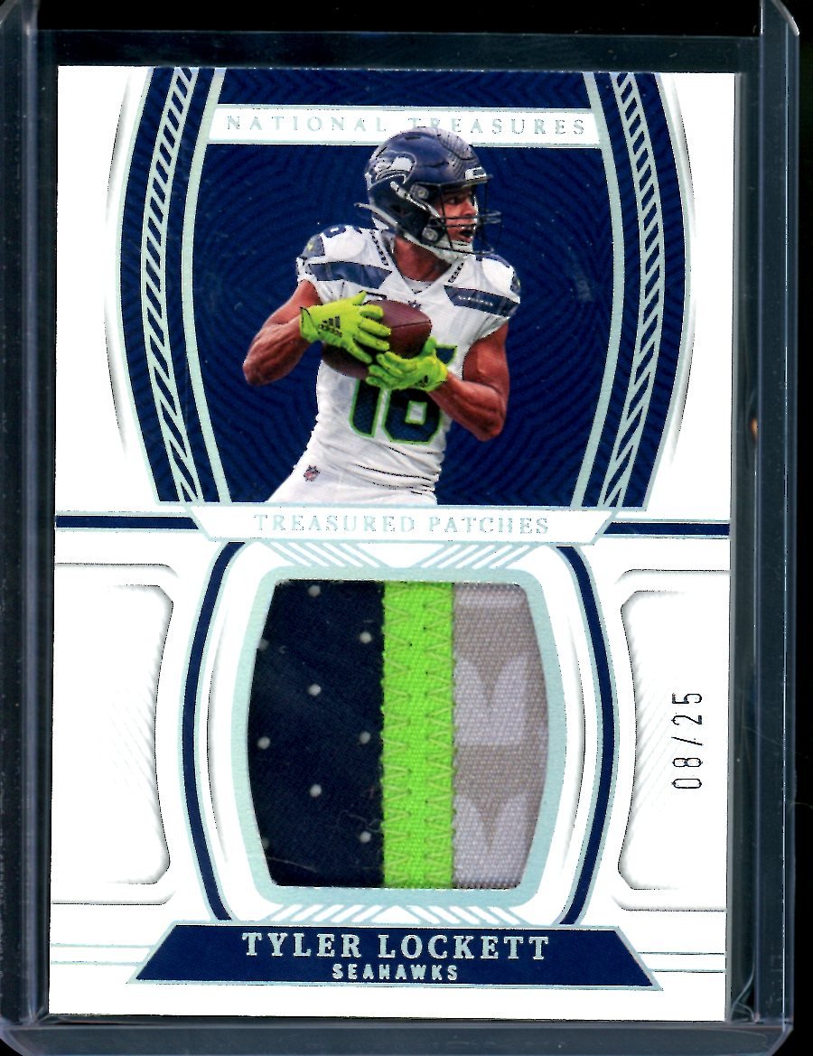 2022 Panini National Treasures Tyler Lockett Treasured Patch /25 Seahawks