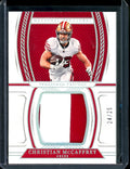 2022 Panini National Treasures Christian McCaffrey Treasured Patch /25 49ers