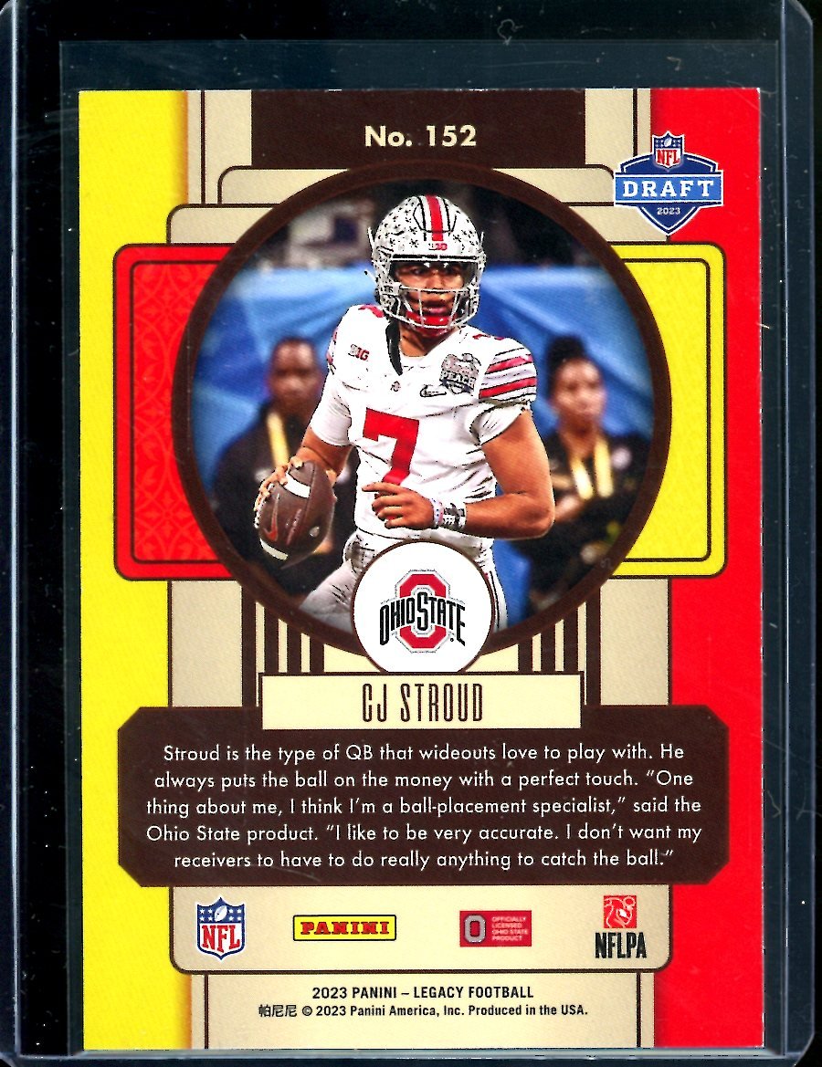 2023 Panini Legacy CJ Stroud Rookie Blue /25 Texans