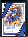 2023 Panini Immaculate Collegiate Zach Charbonnet Rookie Auto Red /49 UCLA
