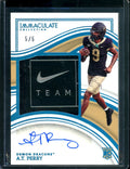 2023 Panini Immaculate Collegiate A.T. Perry Rookie RPA Nike Patch /5 Wake Forest