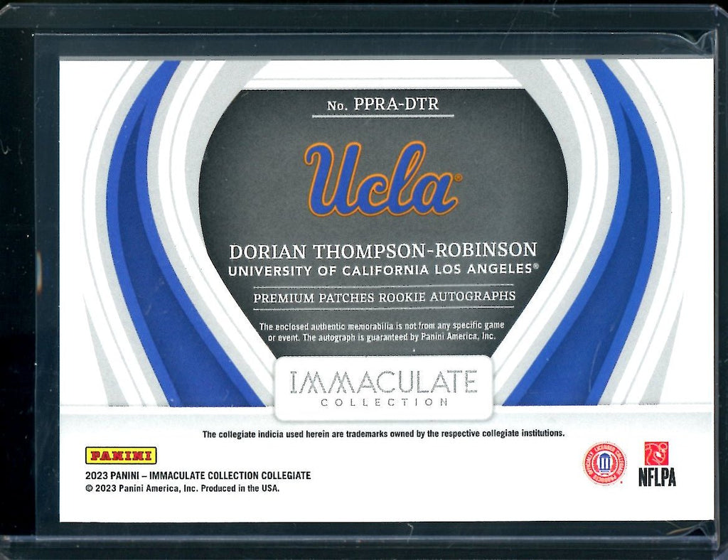 2023 Panini Immaculate Collegiate Dorian Thompson-Robinson Rookie RPA /99 UCLA