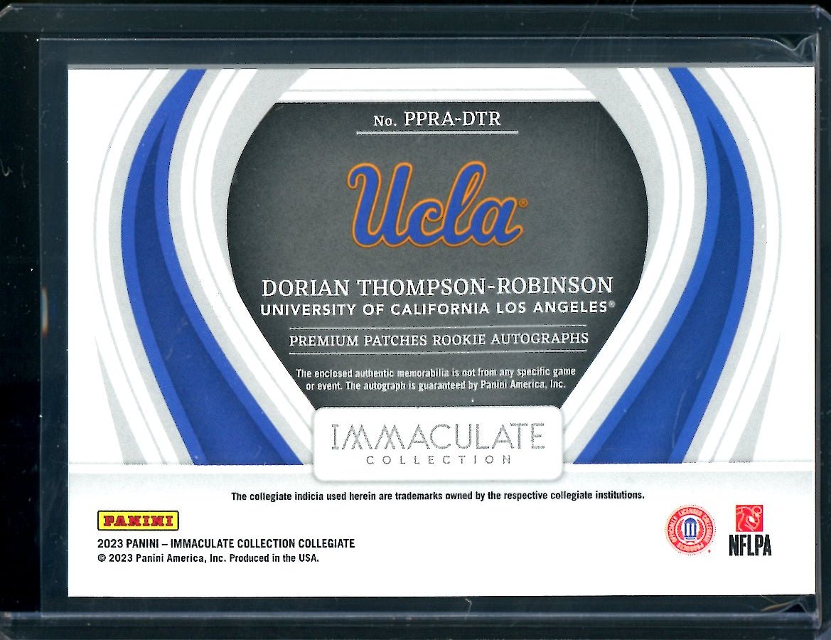2023 Panini Immaculate Collegiate Dorian Thompson-Robinson Rookie RPA /99 UCLA
