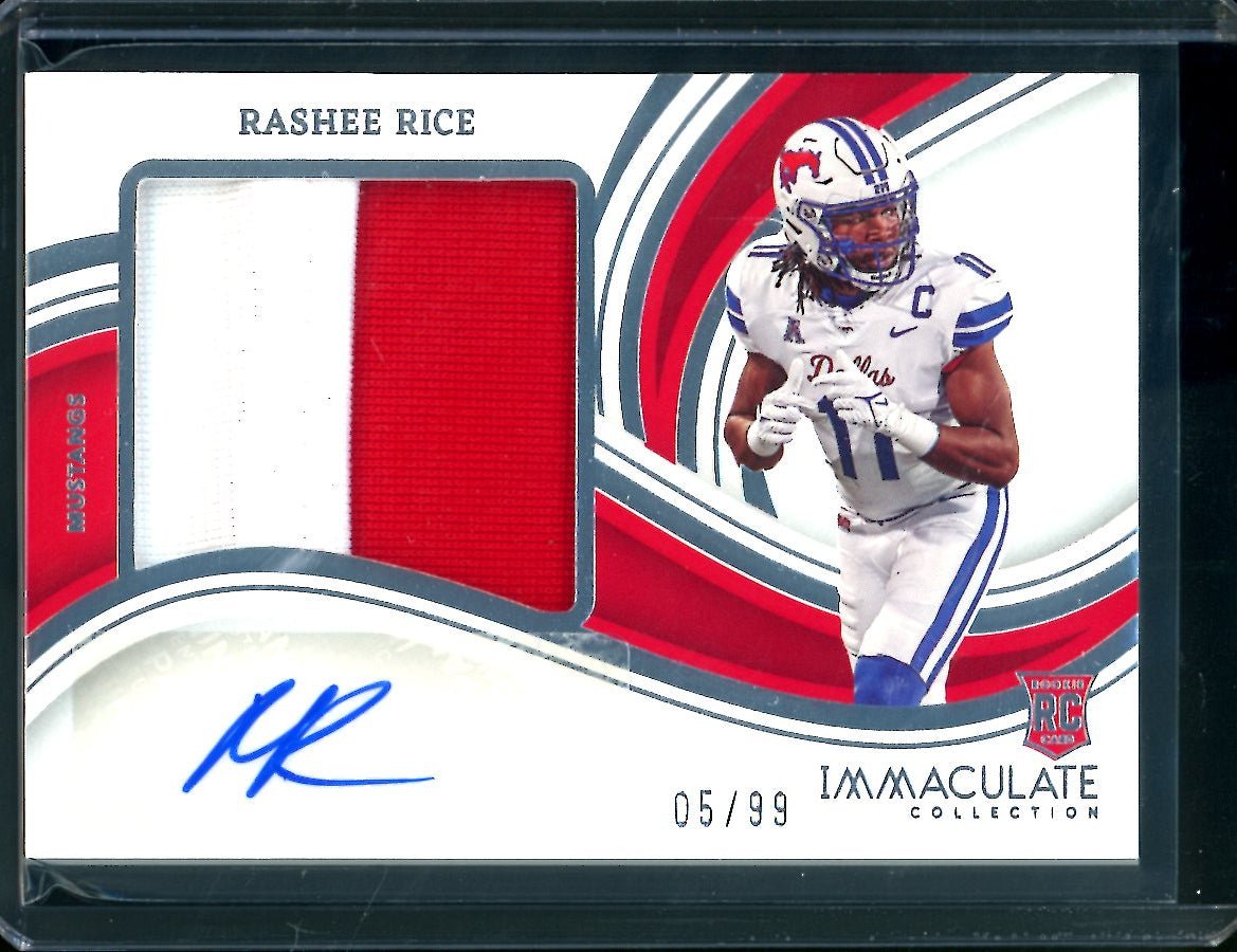 2023 Panini Immaculate Collegiate Rashee Rice Rookie RPA /99 SMU