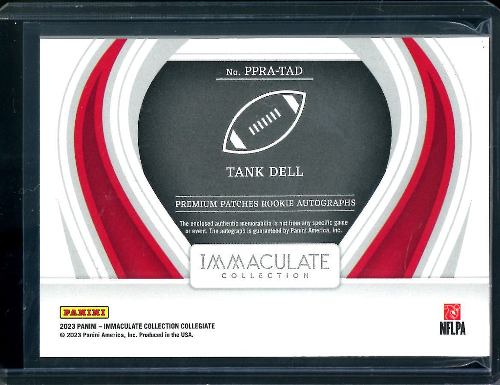 2023 Panini Immaculate Collegiate Tank Dell Rookie RPA Gold /10 Houston