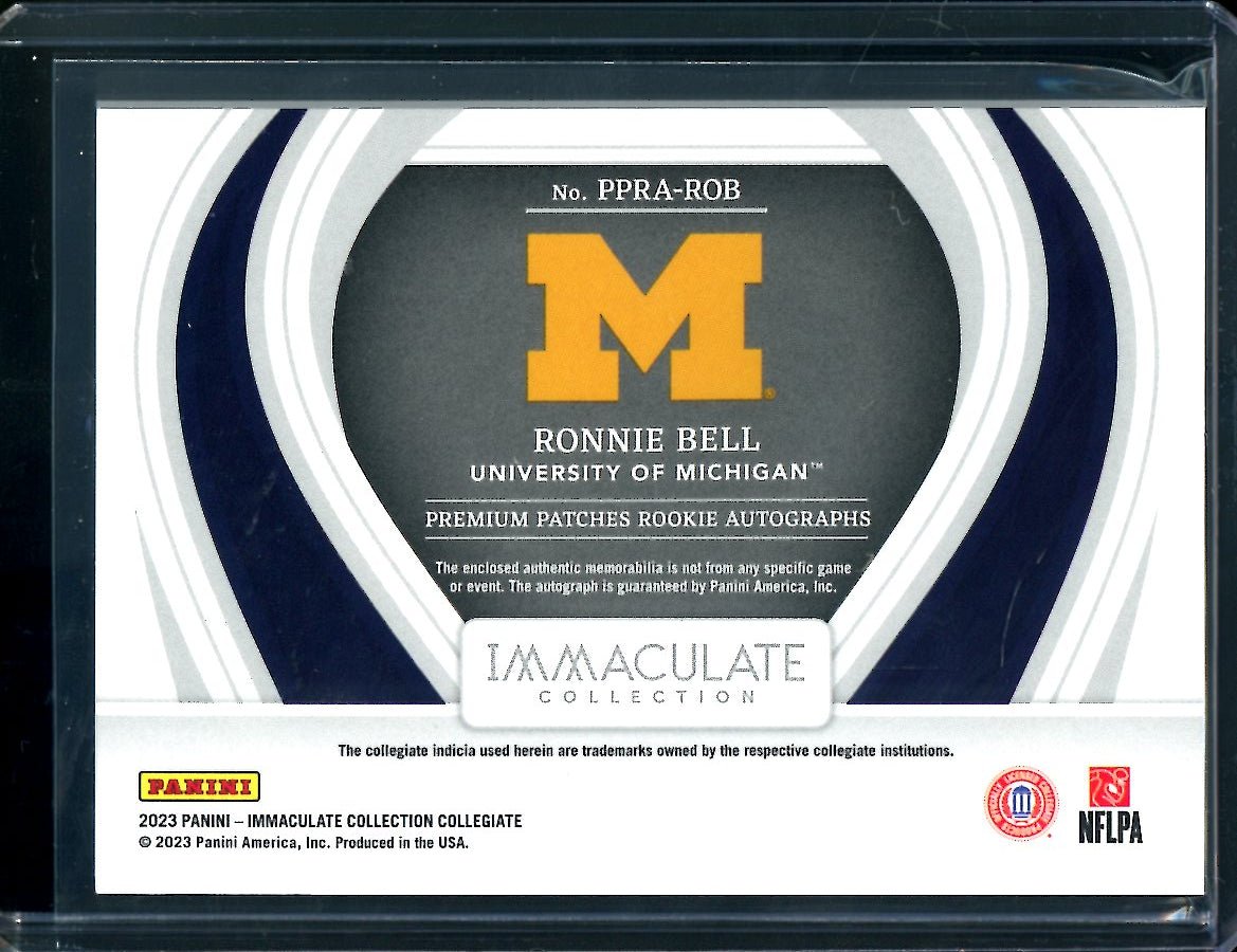 2023 Panini Immaculate Collegiate Ronnie Bell Rookie RPA Red /65 Michigan