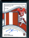 2023 Panini Immaculate Collegiate Bijan Robinson Rookie RPA /99 Texas
