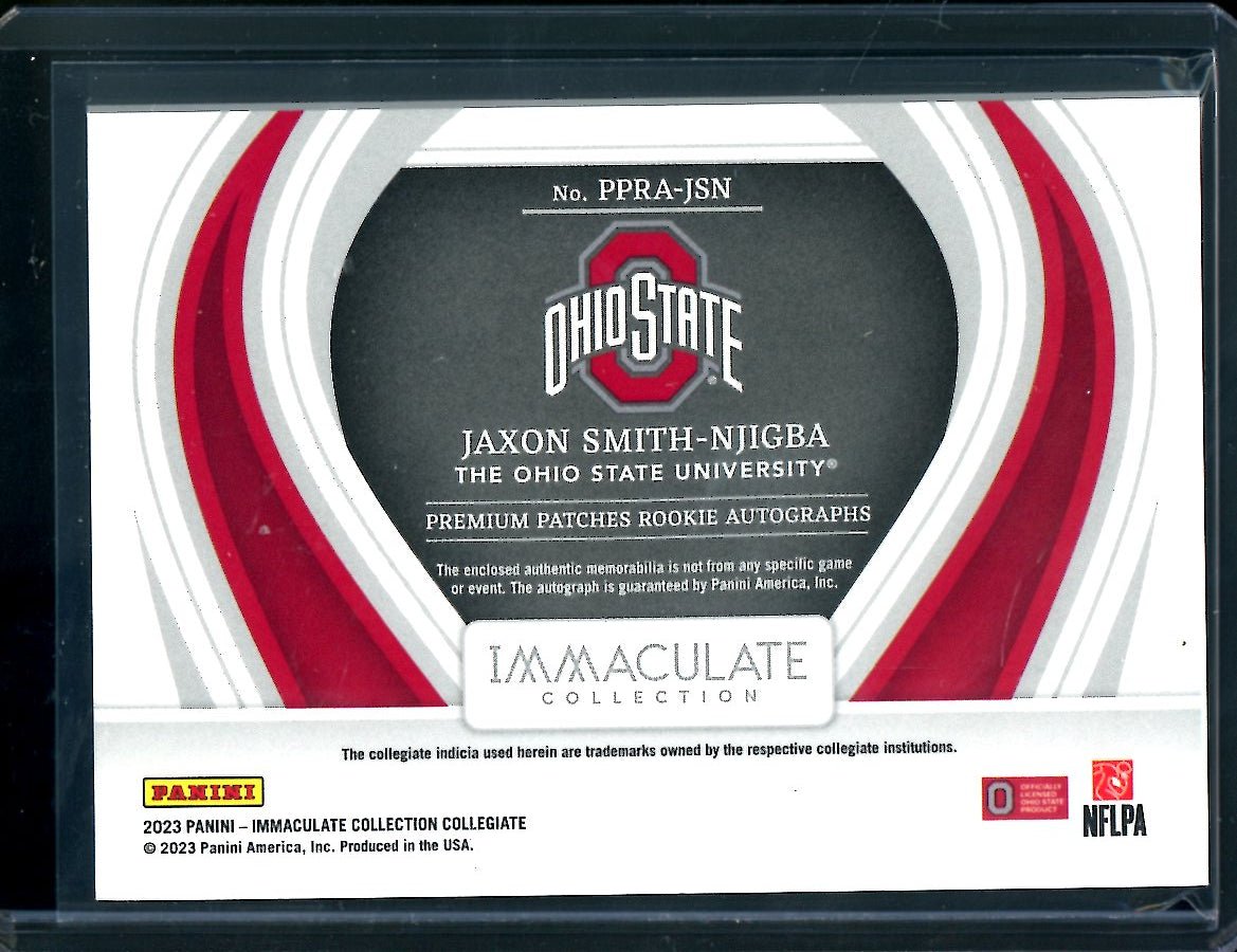 2023 Panini Immaculate Collegiate Jaxon Smith-Njigba Rookie RPA Gold /10 Ohio State