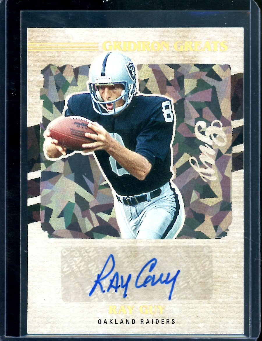 2022 Panini Donruss Ray Guy Gridiron Greats Auto Raiders