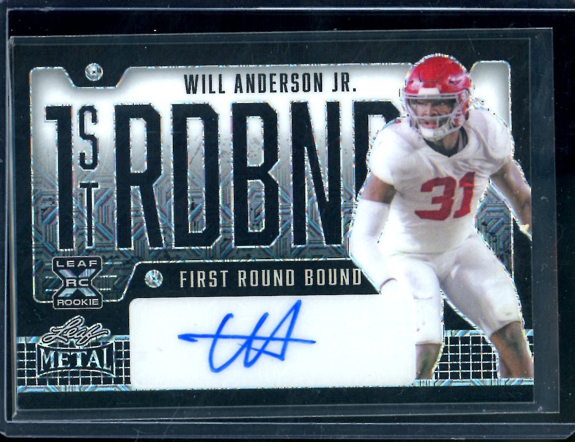 2023 Leaf Metal Will Anderson Jr. 1st Round Bound Auto /3 Alabama
