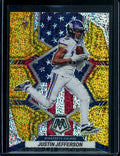 2022 Panini Mosaic Justin Jefferson Gold Speckle SSP Vikings