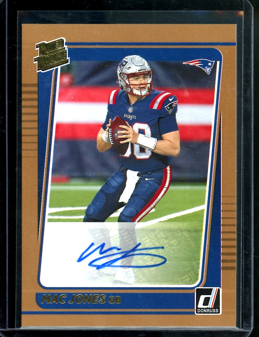 2021 Panini Donruss Mac Jones Rookie Auto Bronze Patriots