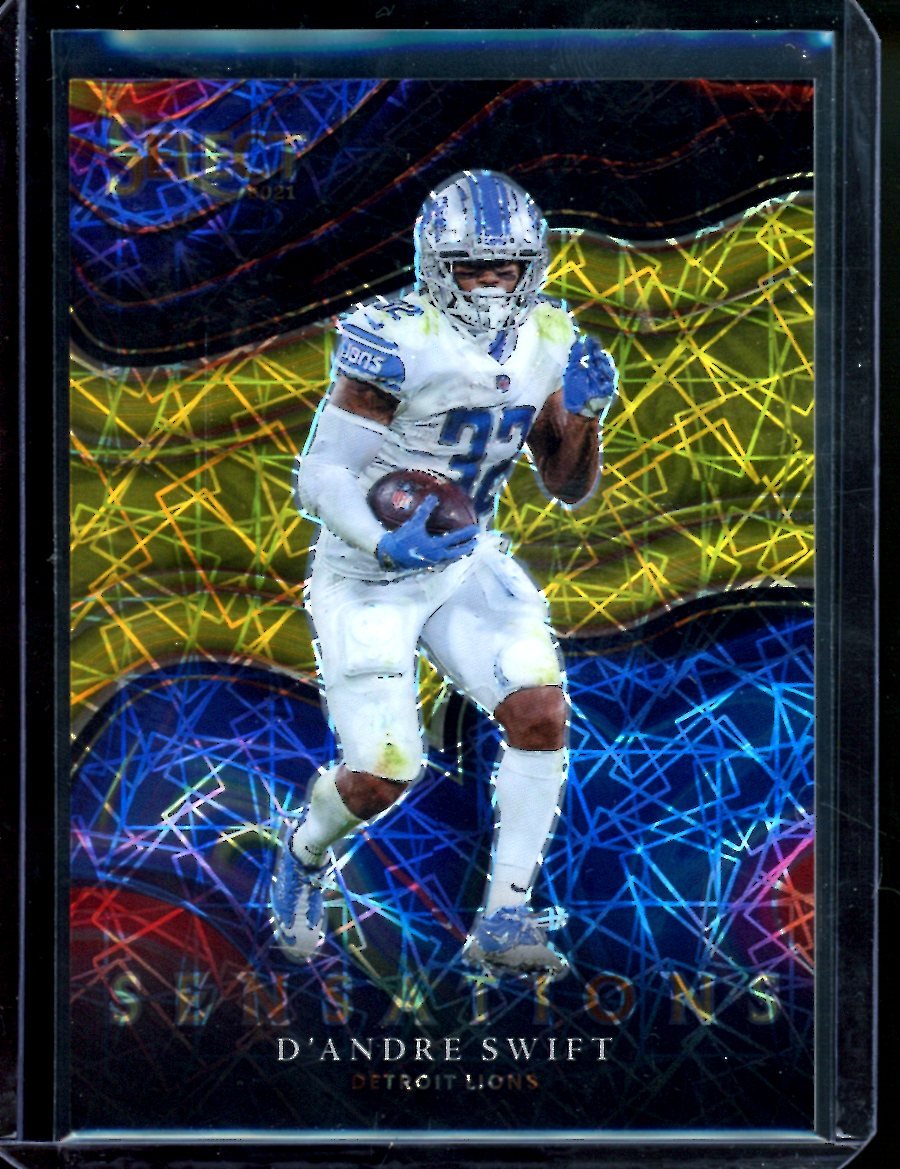 2021 Panini Select D'Andre Swift Sensations Gold /10 Lions