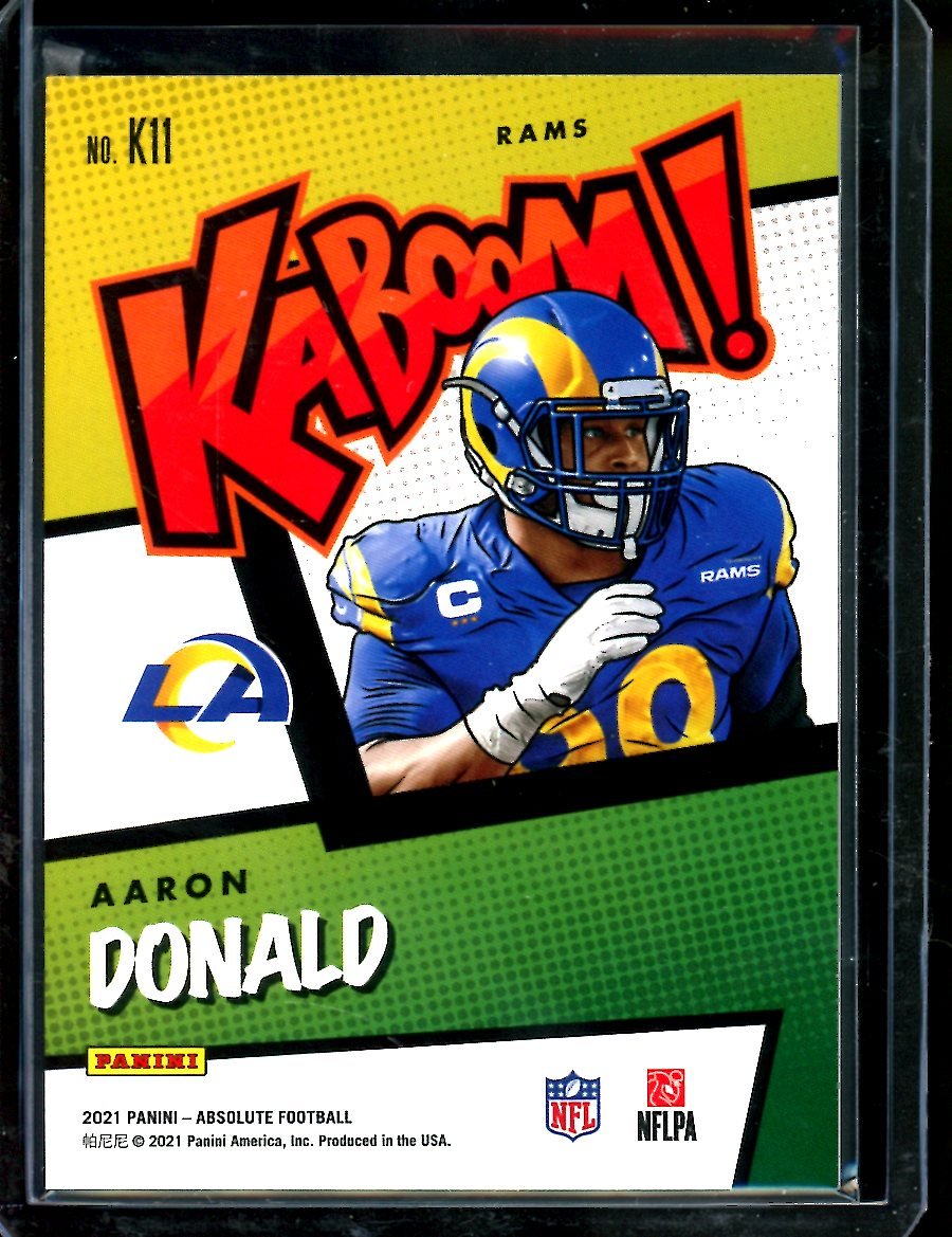 2021 Panini Absolute Aaron Donald Kaboom SSP Rams
