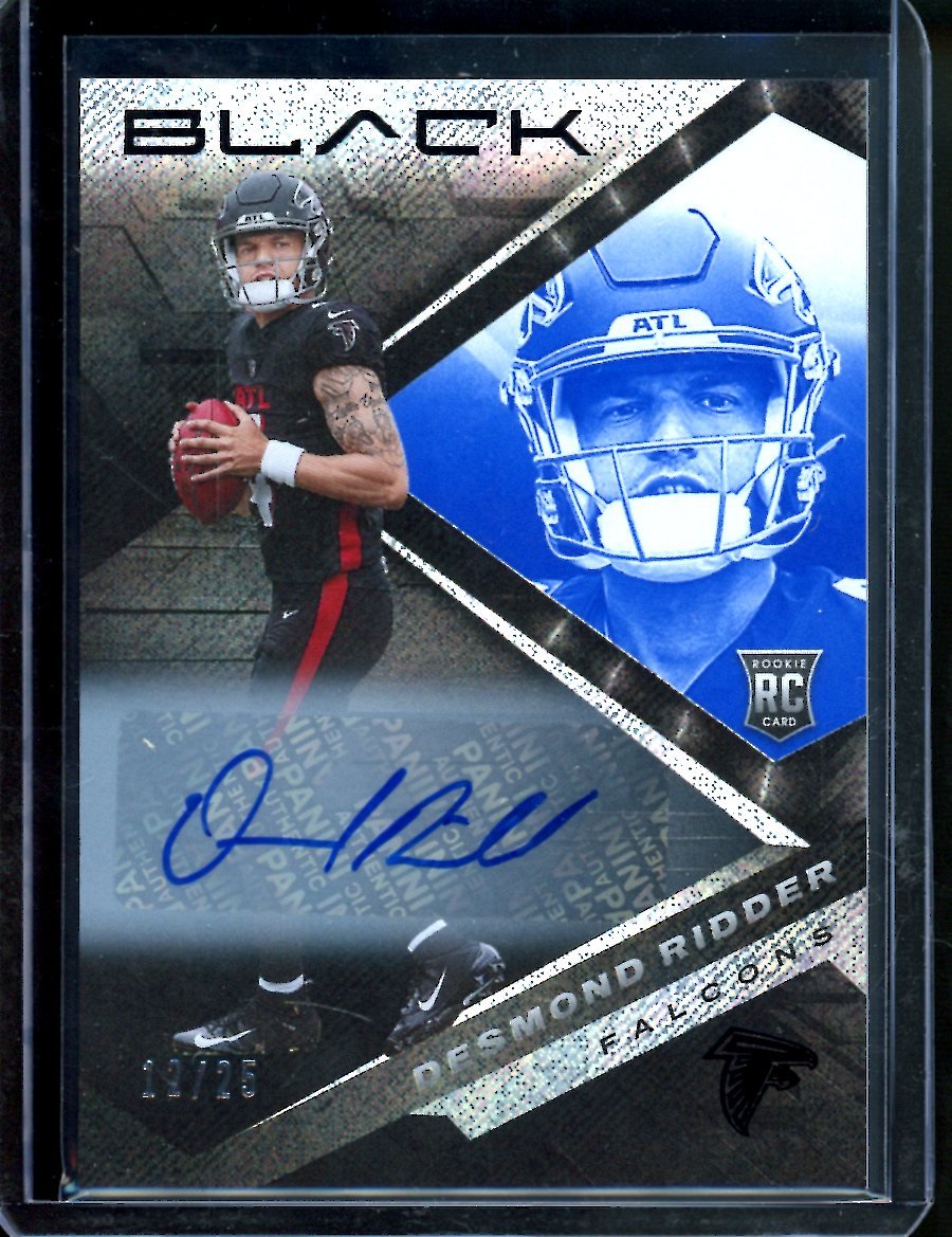 2022 Panini Black Desmond Ridder Rookie Auto /25 Falcons