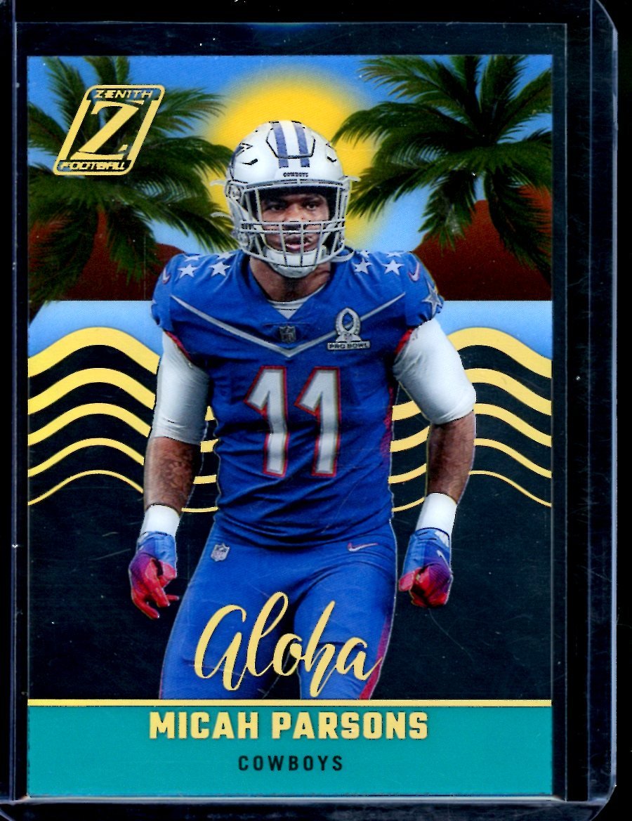 2022 Panini Zenith Micah Parsons Aloha Case Hit Cowboys