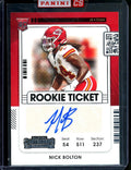 2021 Panini Contenders Nick Bolton Rookie Auto Chiefs