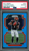2021 Panini Prizm Ja'Marr Chase Rookie Light Blue PSA 10 Bengals