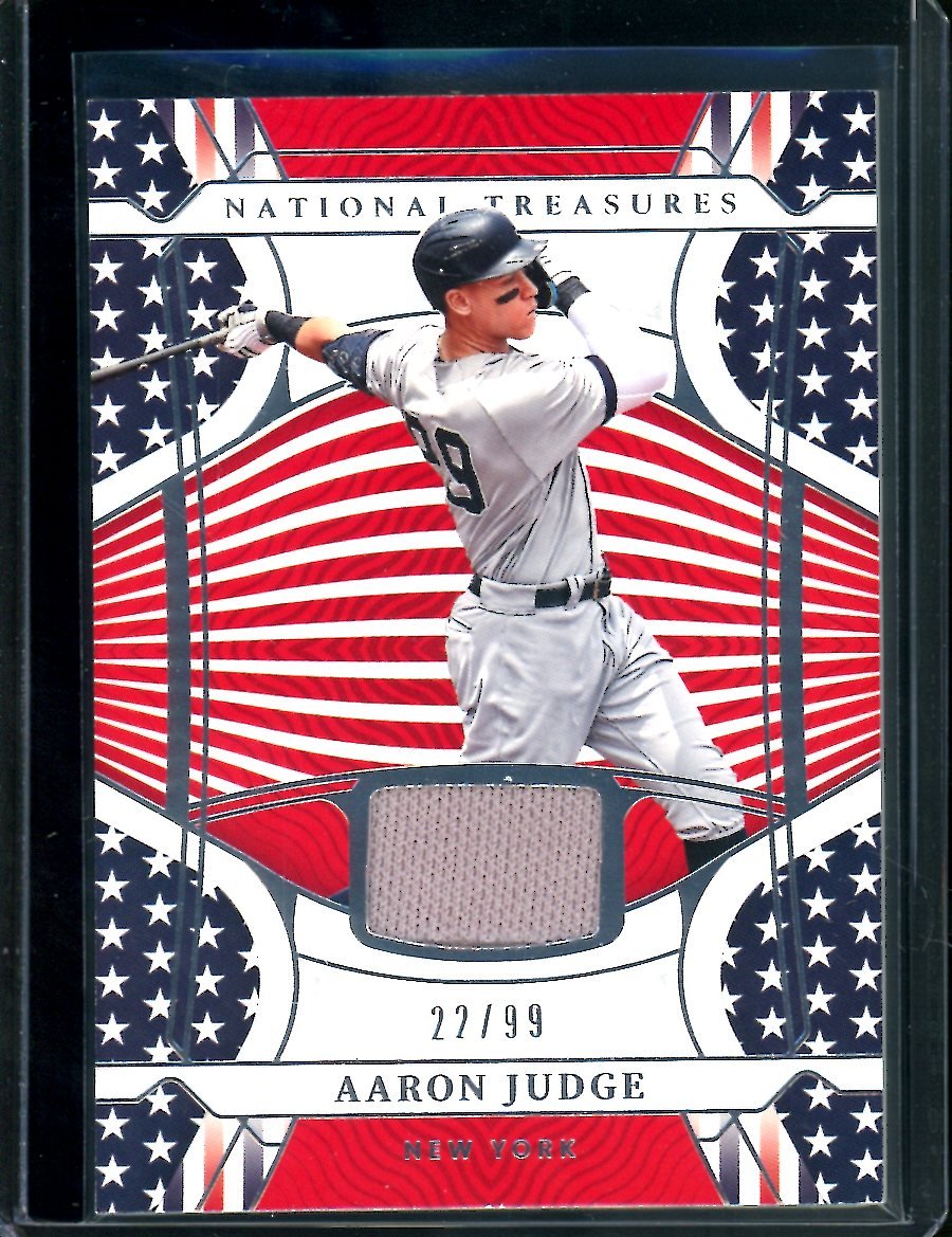 2022 Panini National Treasures Aaron Judge Stars & Stripes Patch /99 Yankees