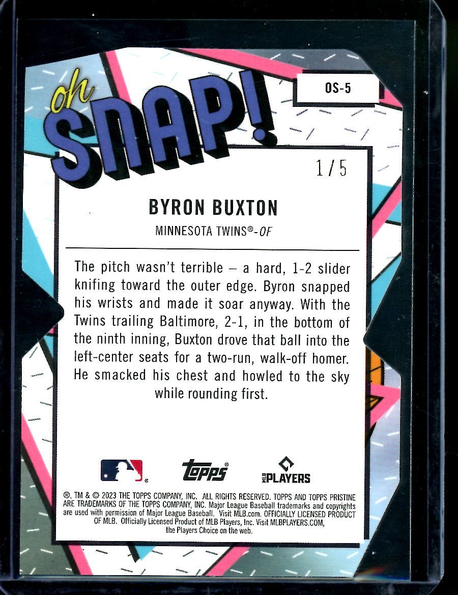 2023 Topps Prestine Byron Buxton Oh Snap Red /5 Twins