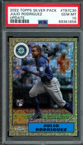 2022 Topps Silver Pack Julio Rodriguez Rookie PSA 10 Mariners