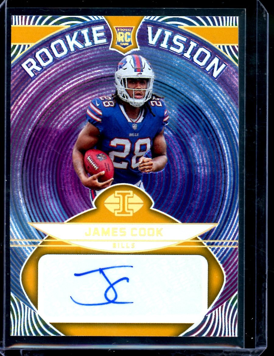 2022 Panini Illusions James Cook Rookie Vision Gold /25 Bills