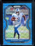 2020 Panini Prizm D'Andre Swift Rookie Blue Wave /199 Lions