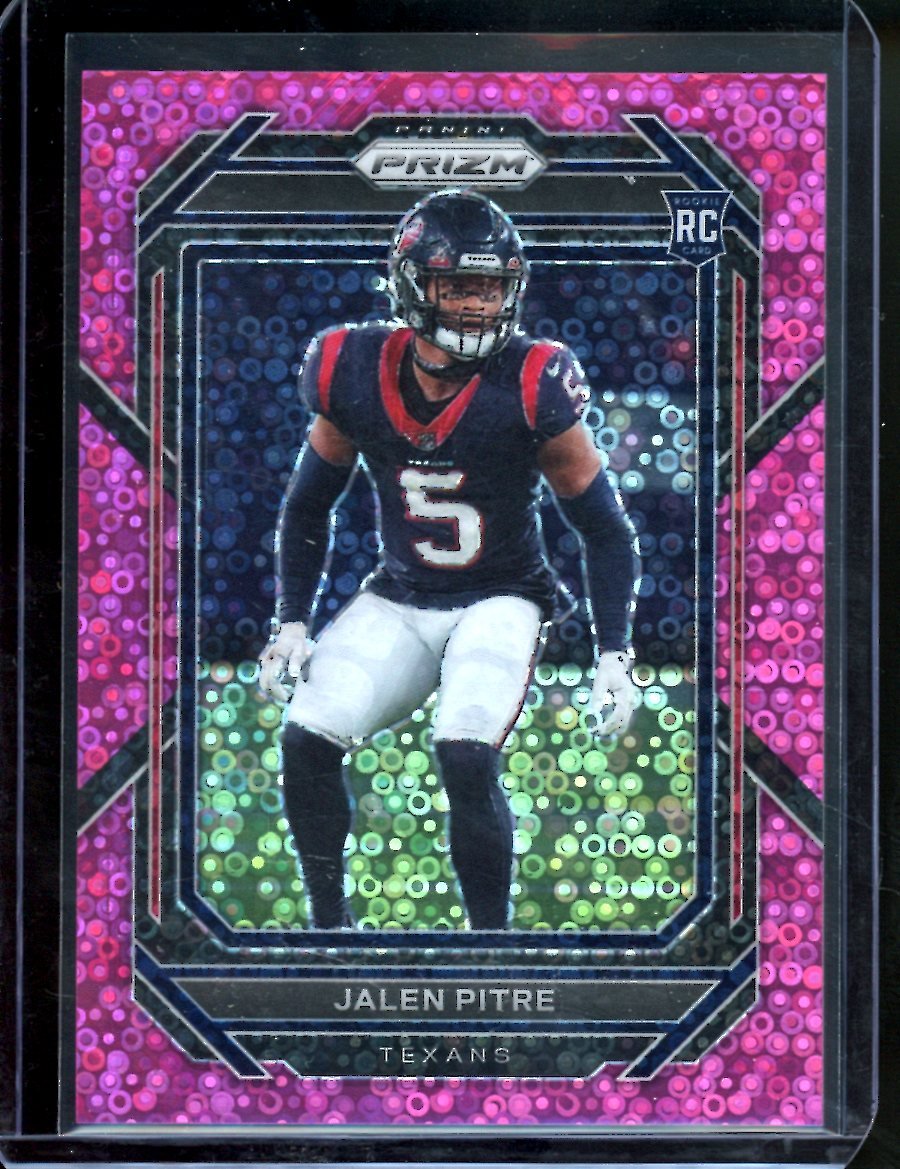 2022 Panini Prizm Jalen Pitre Rookie Pink Disco /15 Texans