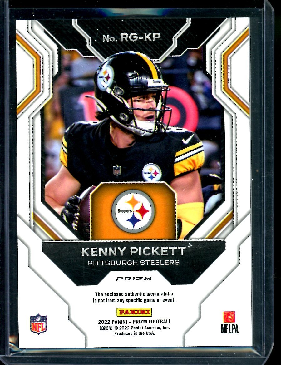 2022 Panini Prizm Kenny Pickett Rookie Patch Steelers