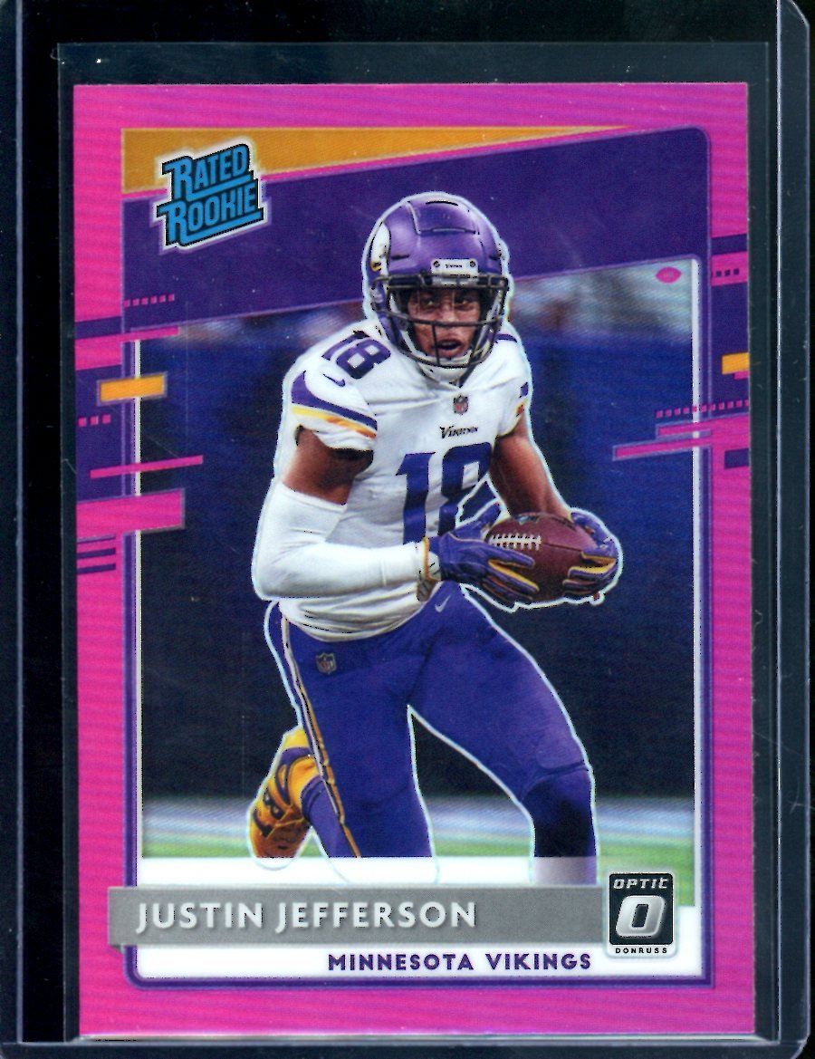 2020 Panini Optic Justin Jefferson Rookie Pink Vikings