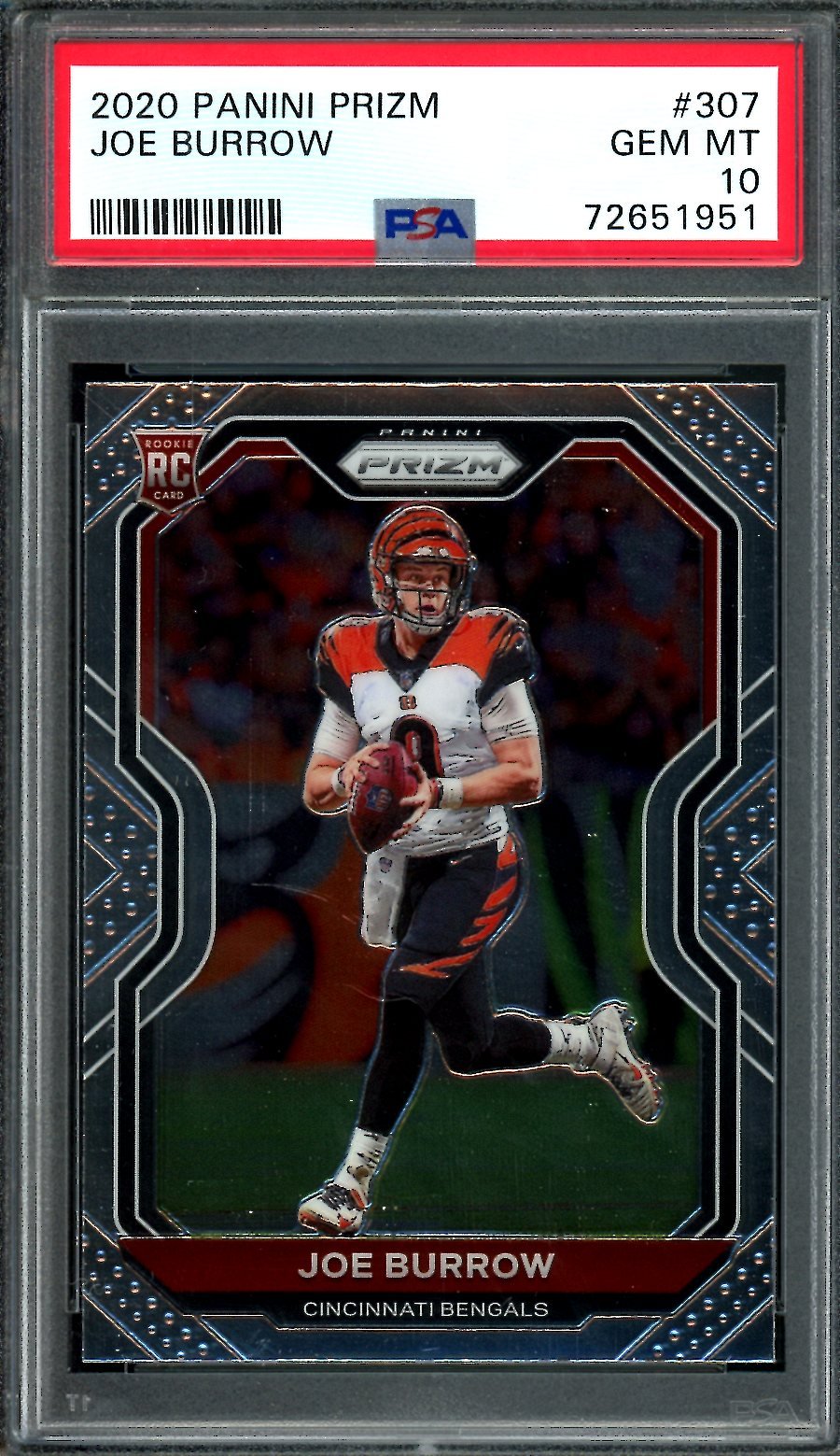 2020 Panini Prizm Joe Burrow Rookie PSA 10 Bengals