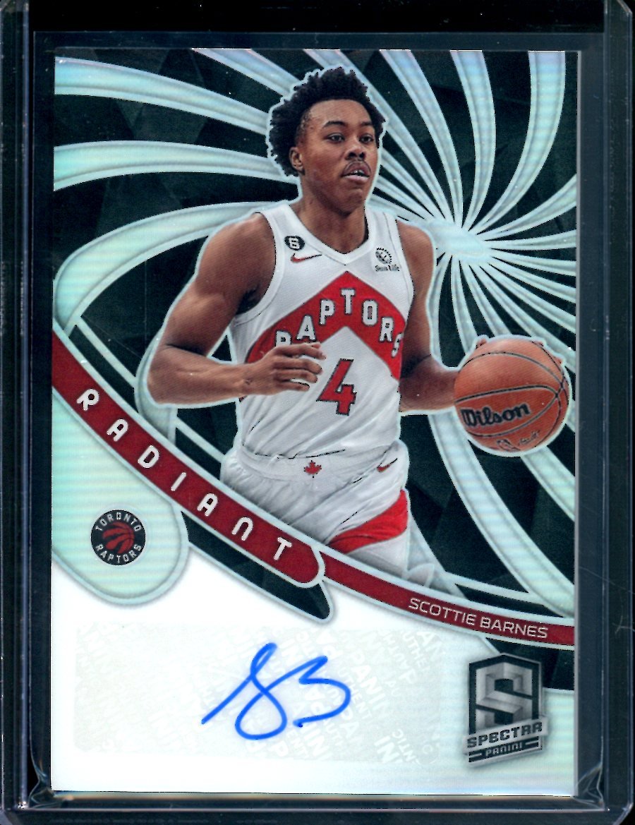 2022-23 Panini Spectra Scottie Barnes Radiant Auto /99 Raptors