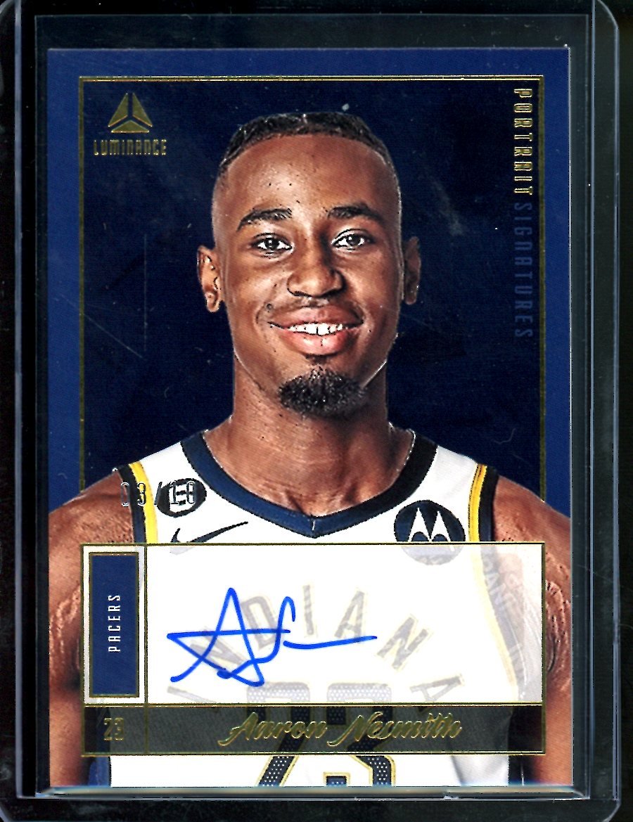 2022-23 Panini Chronicles Luminance Aaron Nesmith Rookie Auto Gold /10 Pacers