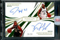 2020-21 Panini Immaculate Jrue Holiday/Khris Middleton Dual Auto Gold /25 Bucks
