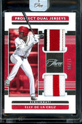 2023 Panini Three & Two Elly De La Cruz Prospect Dual Patch /15 Reds