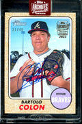 2023 Topps Archives Bartolo Colon Auto /46 Braves