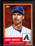 2022 Topps Platinum Anniversary Randy Johnson Orange Wave /25 Diamondbacks