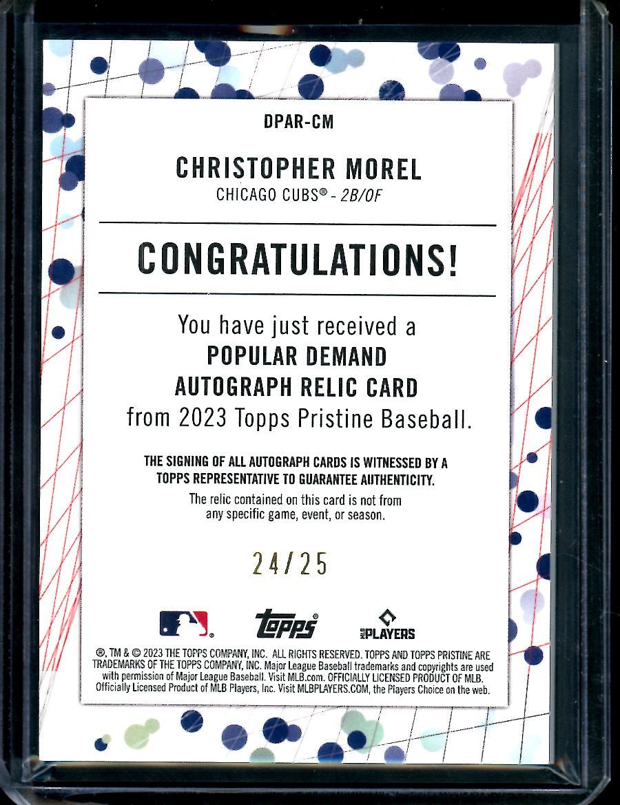 2023 Topps Prestine Christopher Morel Rookie Popular Demand RPA Orange /25 Cubs