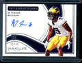 2023 Panini Immaculate Collegiate DJ Turner Rookie Introductions Auto /99 Michigan
