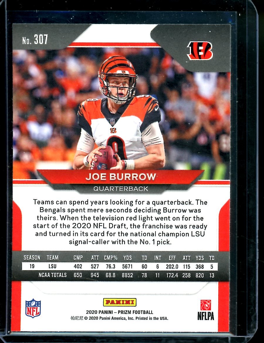 2020 Panini Prizm Joe Burrow Rookie Bengals