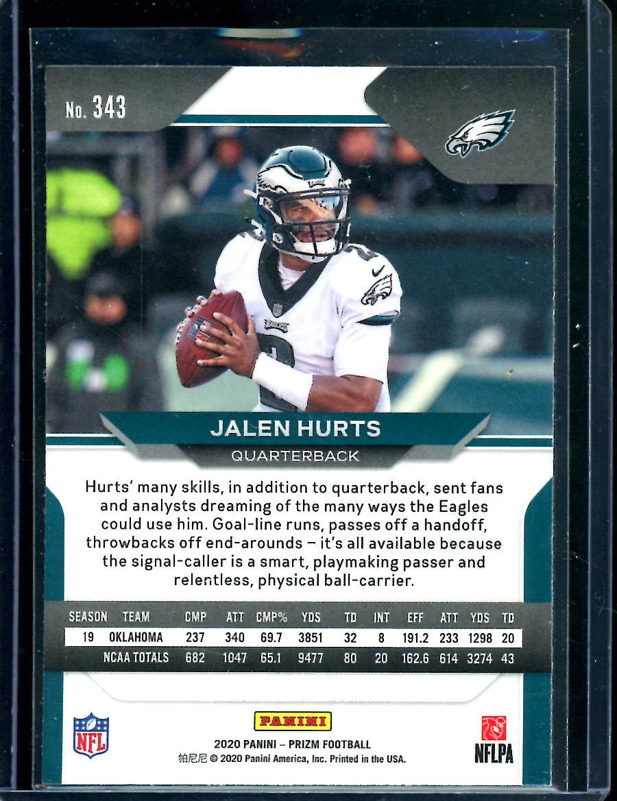 2020 Panini Prizm Jalen Hurts Rookie Eagles
