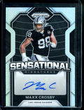 2020 Panini Prizm Maxx Crosby Sensational Signatures Auto /50 Raiders